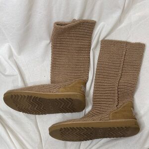 Ugg Classic Cardy Tall Knit Boot Tan